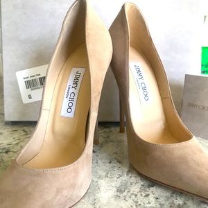 🤎 NWT Jimmy Choo Anouk Suede 120 Heel